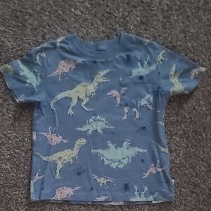Blue Dinosaur Print Short Sleeve Tee